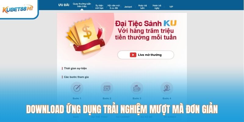 Download ứng dụng trải nghiệm mượt mà đơn giản